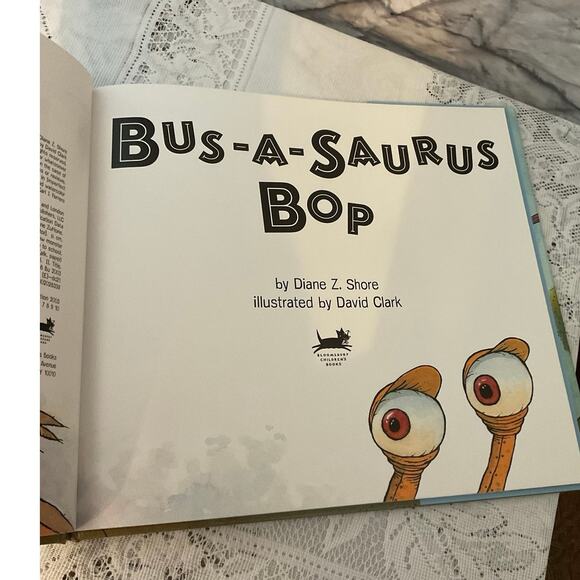BUS-A-SAURUS BOP By Diane Z. Shore & David Clark Hardcover Excellent - Picture 4 of 7